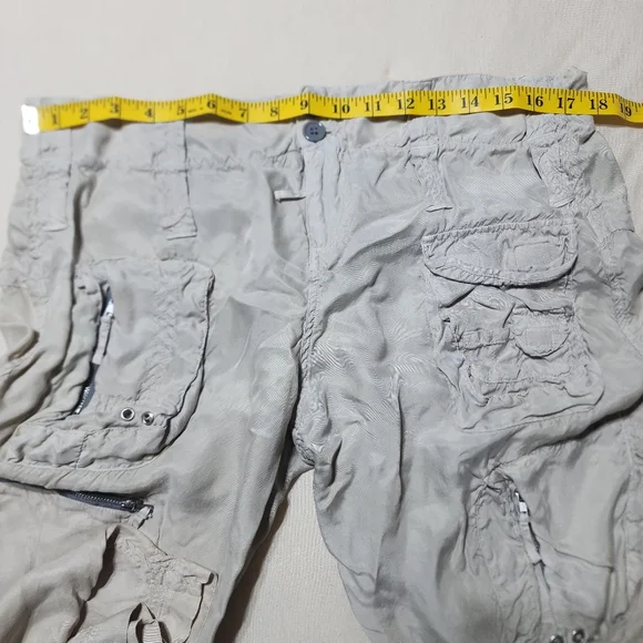 Pete & Greta By Johnny Was Marika Cream Color Cargo Pants - Picture 9 of 14